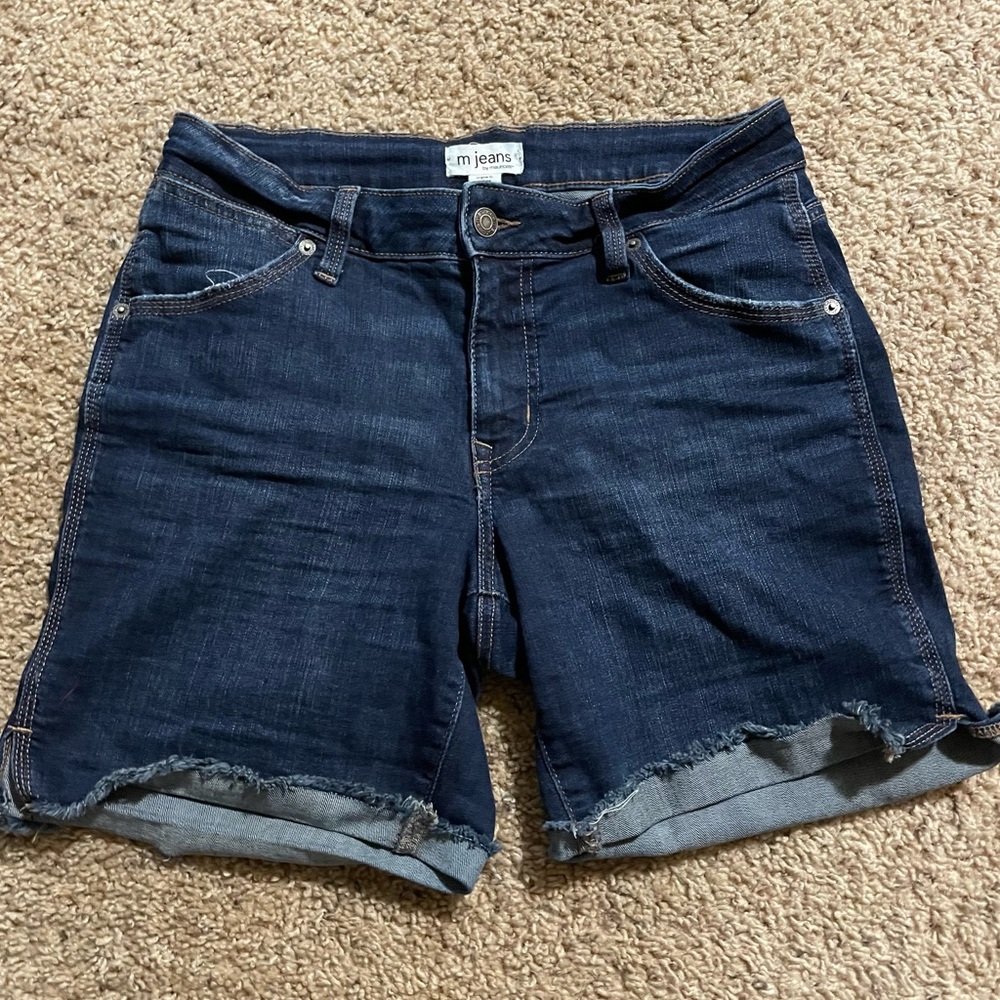 Maurices Dark Blue Jean Shorts